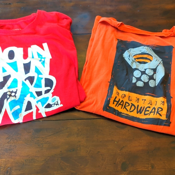 Mountain Hardwear Other - Men's Mountain Hardwear Graphic T-Shirt Bundle Workwear Red Orange Size XL Logo